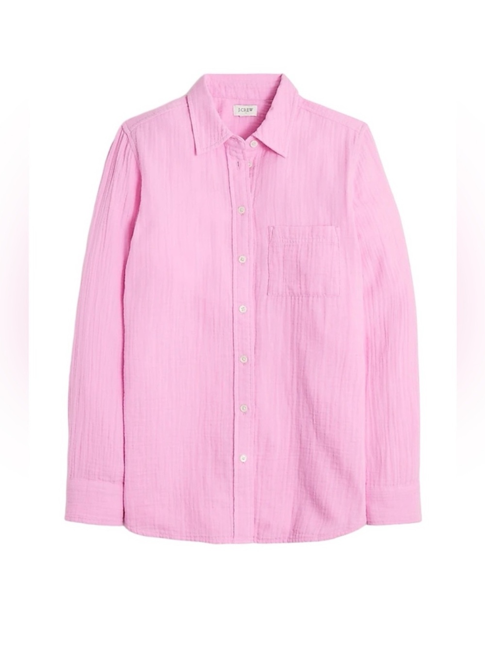 J. Crew Light Pink Textured Button-Down Shirt